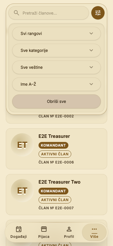 Filteri u Imeniku