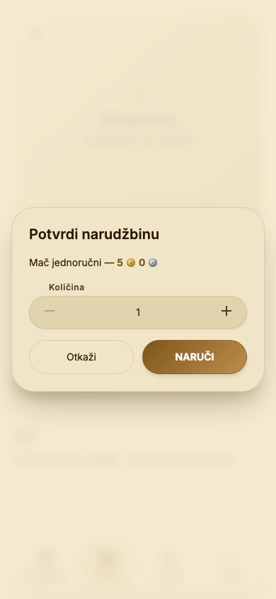 Prozor „Potvrdi narudžbinu“